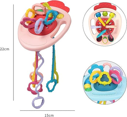 Multi-sensory Pull String Toy - Radish