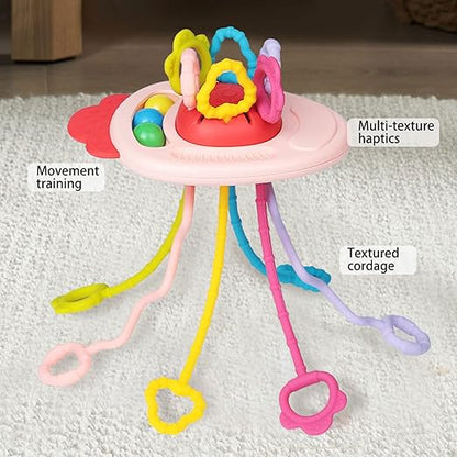 Multi-sensory Pull String Toy - Radish
