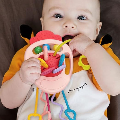 Multi-sensory Pull String Toy - Radish