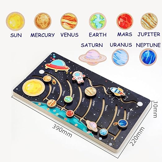 Planet Board Maze | Solar System Puzzle