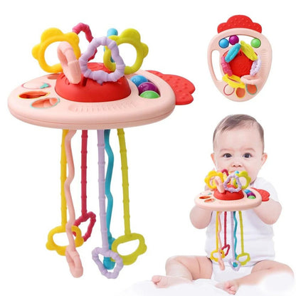 Multi-sensory Pull String Toy - Radish