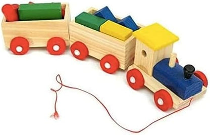 TODDLER SET05: Contains Shape Stacker, Building Blocks Train, Cube Puzzle, Geometric Blocks