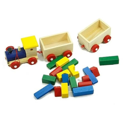 TODDLER SET05: Contains Shape Stacker, Building Blocks Train, Cube Puzzle, Geometric Blocks