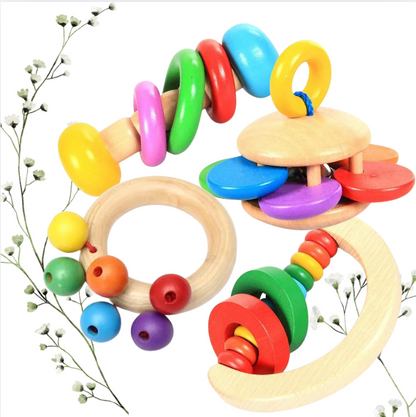 Rattle Set (Classic): Contains Beaded Rattles x2, Maracas x1, Caterpillar x1