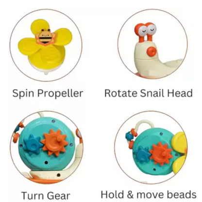 5-in-1 Multisensory Snail Spinner Toy