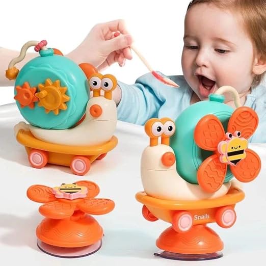 5-in-1 Multisensory Snail Spinner Toy