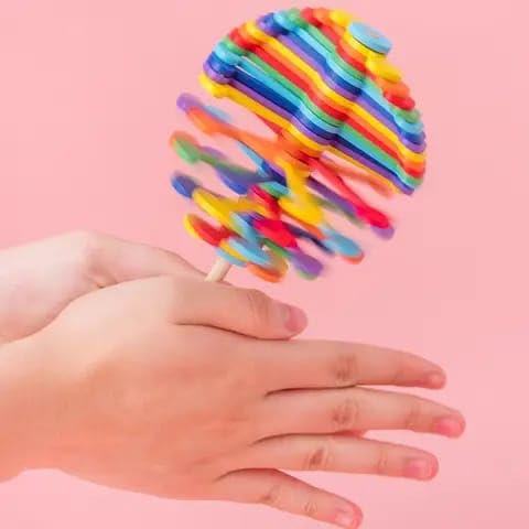 Colourful Spin lollipop