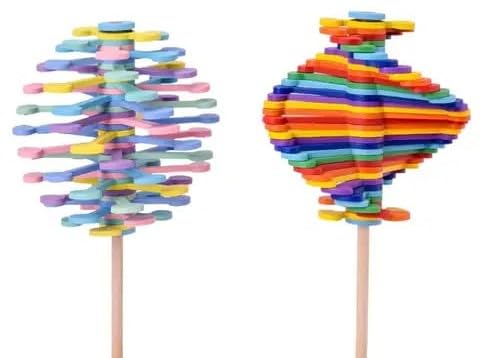 Colourful Spin lollipop