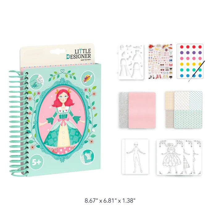 Little Designer - Princess Tea Party | Fashion Design with Fabrics, Accessory stickers, colors
