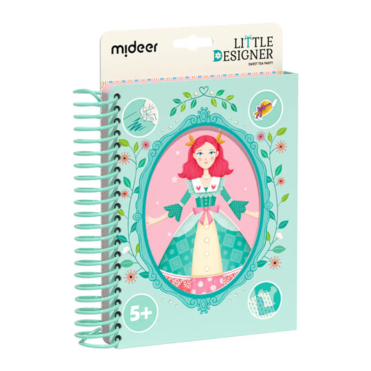 MiDeer Little Designer - Sweet Tea Party | Fashion Design & Watercolor Activity Book for Kids