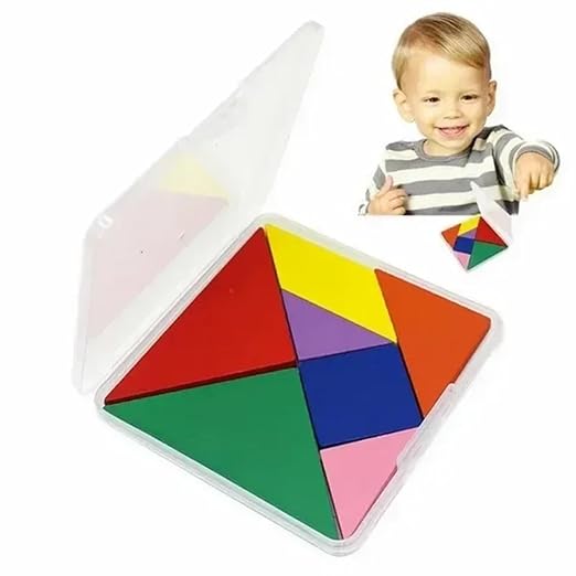 PRE MATH SET04b: Contains Shape Stacker, Tangram, Numbered Puzzle