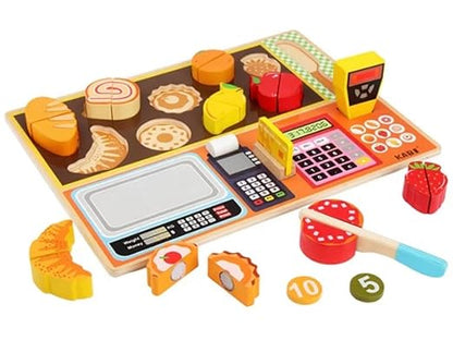 Wooden Fruit Store Pretend Play