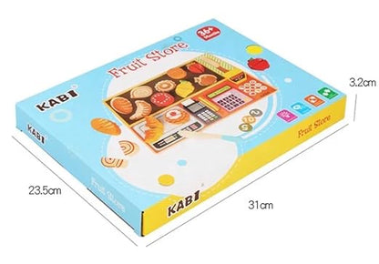 Wooden Fruit Store Pretend Play