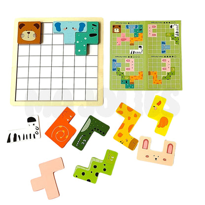 Wooden Tetris Set - Animal