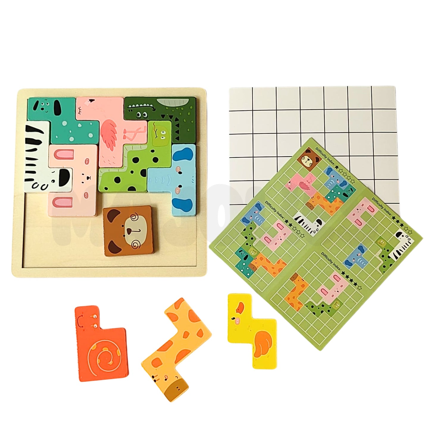 Wooden Tetris Set - Animal