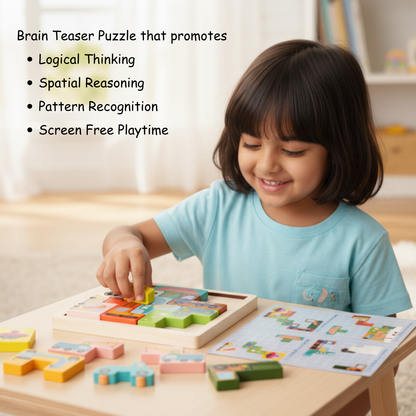 Wooden Tetris Set - Vehicle