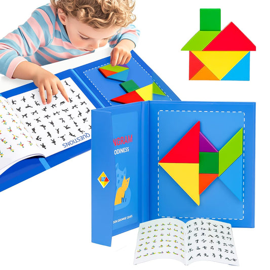 Magnetic Tangram w Patterns Book