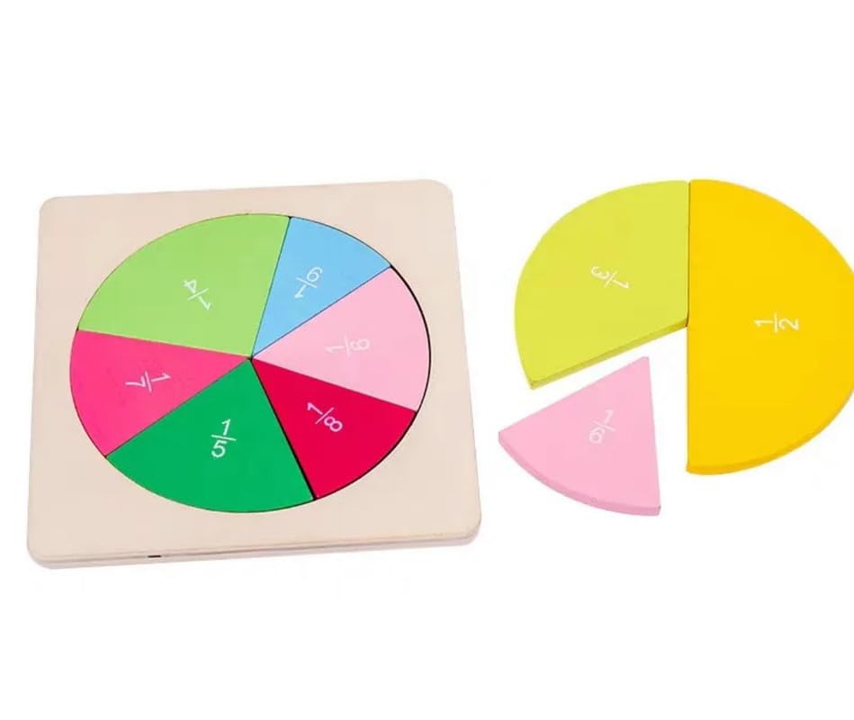 Math Fractions Disks | Montessori Learning Toys
