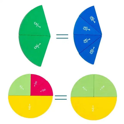 Math Fractions Disks | Montessori Learning Toys