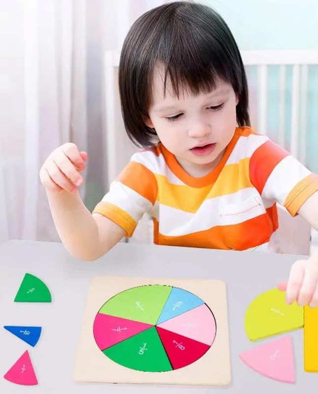 Math Fractions Disks | Montessori Learning Toys