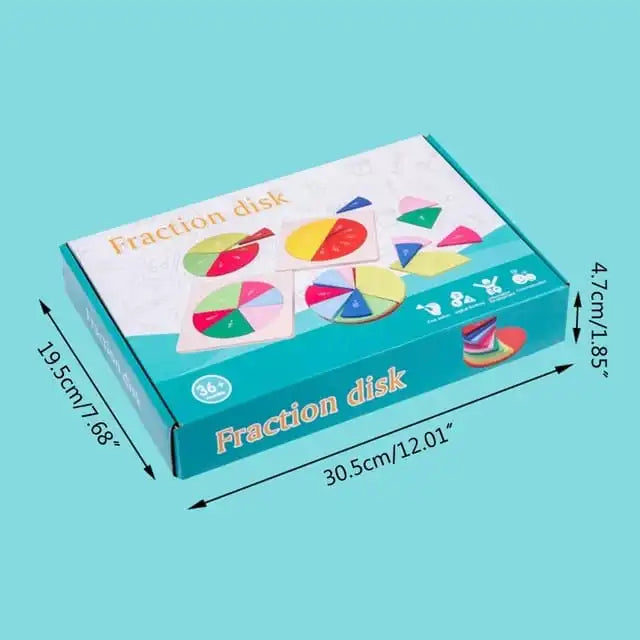 Math Fractions Disks | Montessori Learning Toys