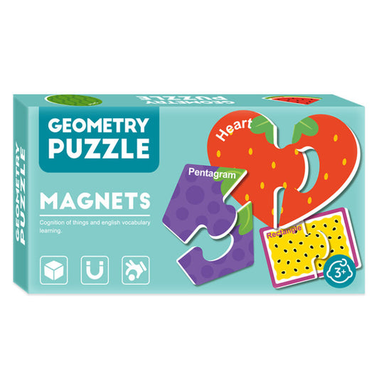 Magnetic Shapes and Fruits Puzzle for Toddlers