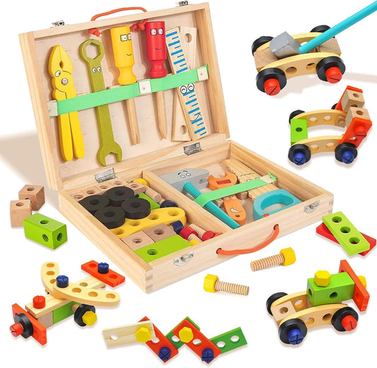 Little Engineers - Nut & Bolt Toolbox Toy (34pcs)