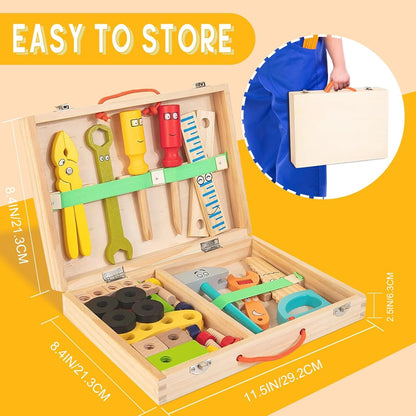 Little Engineers - Nut & Bolt Toolbox Toy (34pcs)